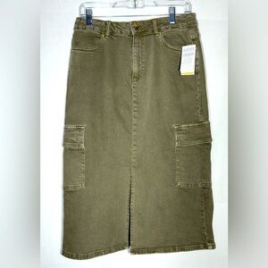 New Michael Kors Calf Length Jean Skirt Women’s Size 8